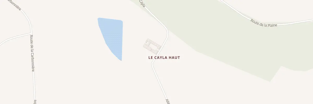 Plan du 5136 Plaine du Cayla à Saint-Genest-de-Contest
