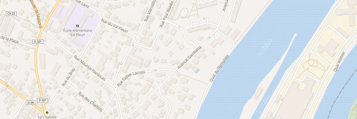 Plan du 1 Av Gambetta à Chatou