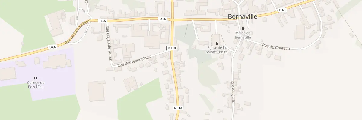 Plan du 7 Rue du Général Leclerc à Bernaville