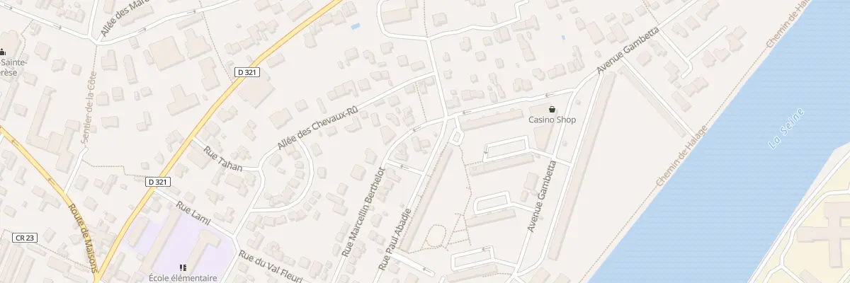Plan du 42 Rue Marcelin Berthelot à Chatou