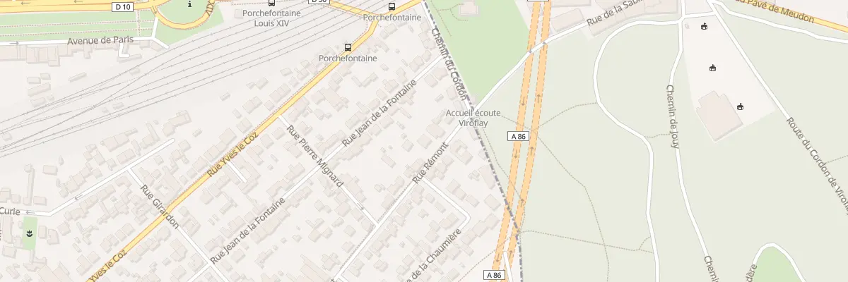 Plan du 8 Rue Rémont à Versailles