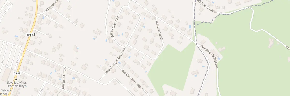 Plan du 12 Rue Léo Ferré à Blaye-les-Mines