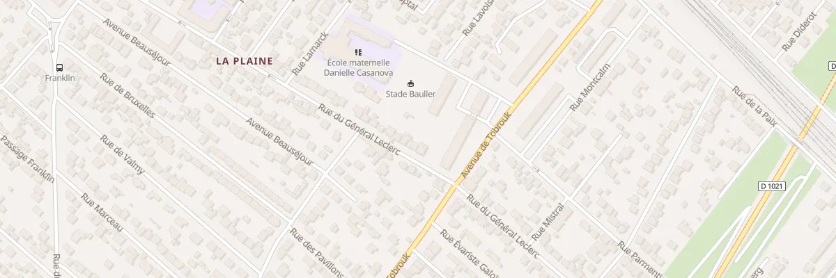 Plan du 75 Rue General Leclerc à Sartrouville