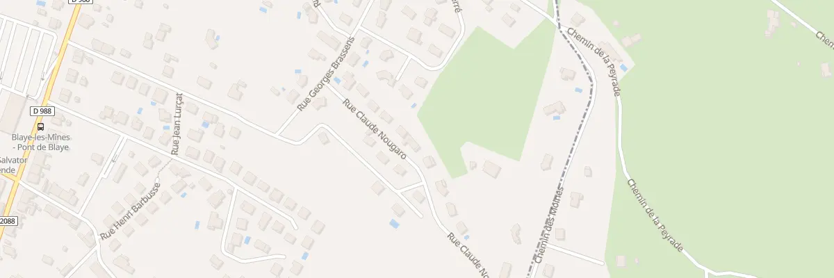 Plan du 11 Rue Claude Nougaro à Blaye-les-Mines