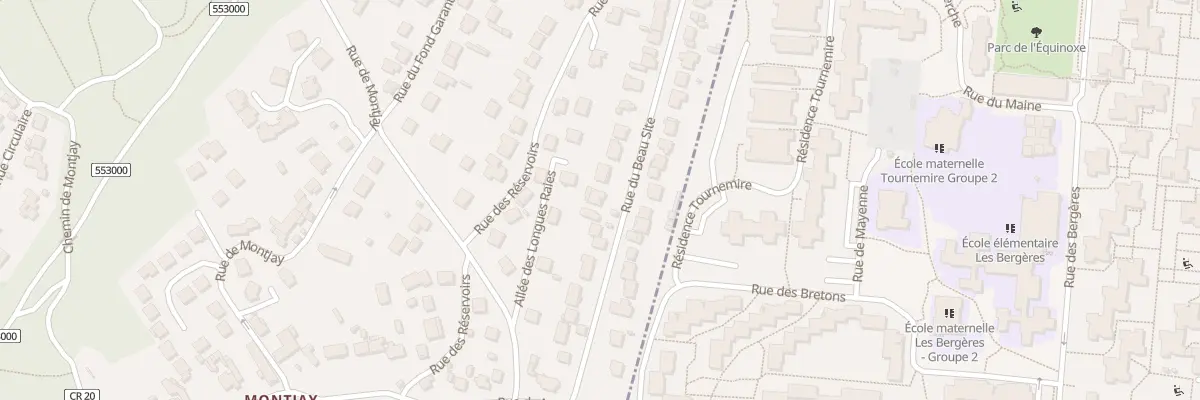 Plan du 21 Rue du Beau Site à Bures-sur-Yvette