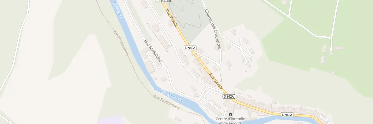 Plan du 14 Av de la Gare à Aubusson