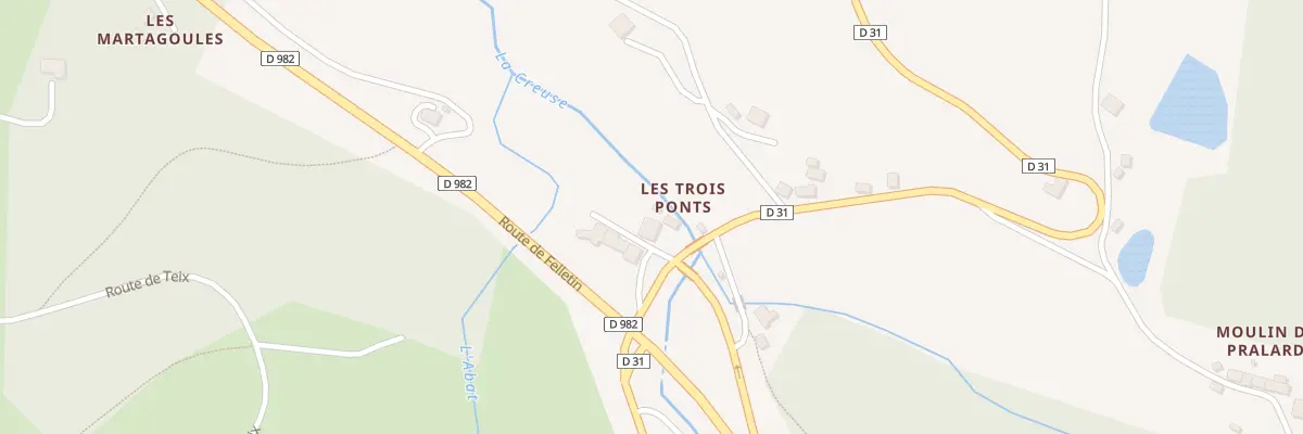 Plan du 8 Les Trois-Ponts à Clairavaux