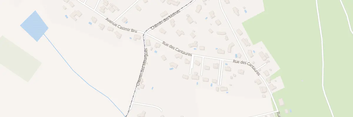 Plan du 887 Rue des Cantaures au Garric