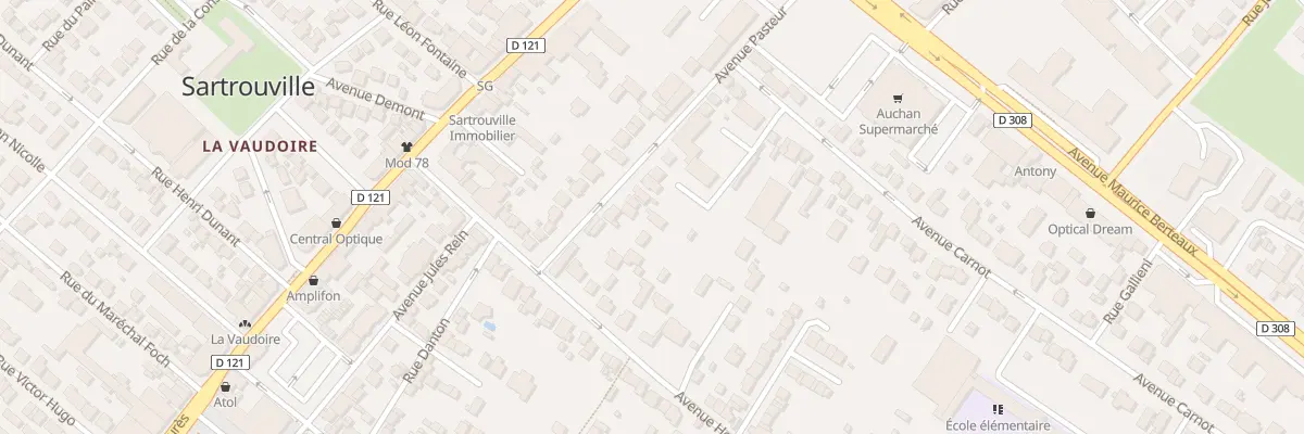 Plan du 39 Av Pasteur à Sartrouville