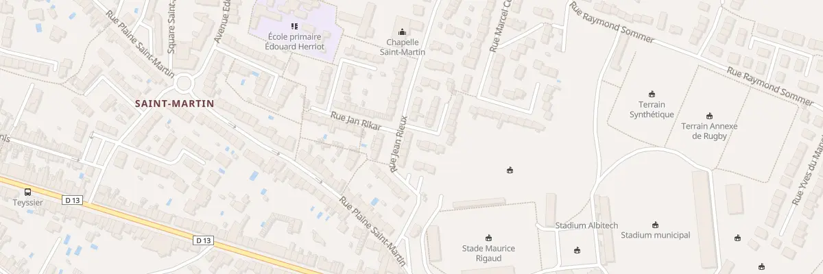 Plan du 11 Rue Jean Rieux à Albi