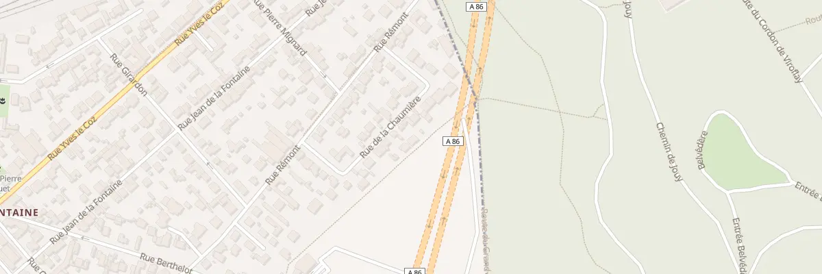 Plan du 26 Rue de la Chaumière à Versailles