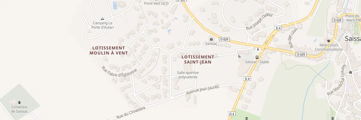 Plan du 393 Saint-Jean à Saissac