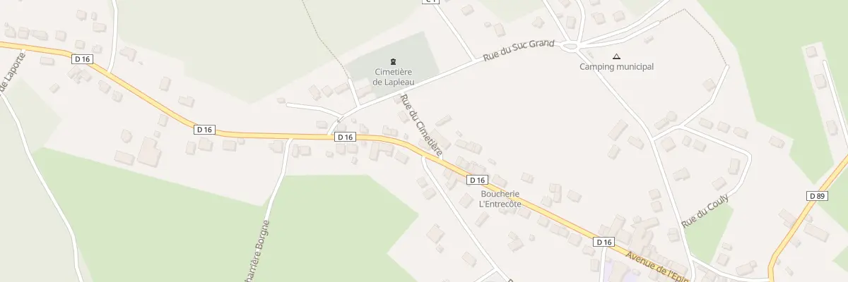 Plan du 22 Av des Pradelles à Lapleau
