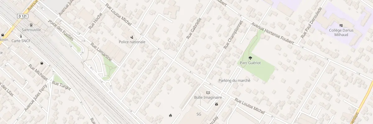 Plan du 63 Rue Louise Michel à Sartrouville