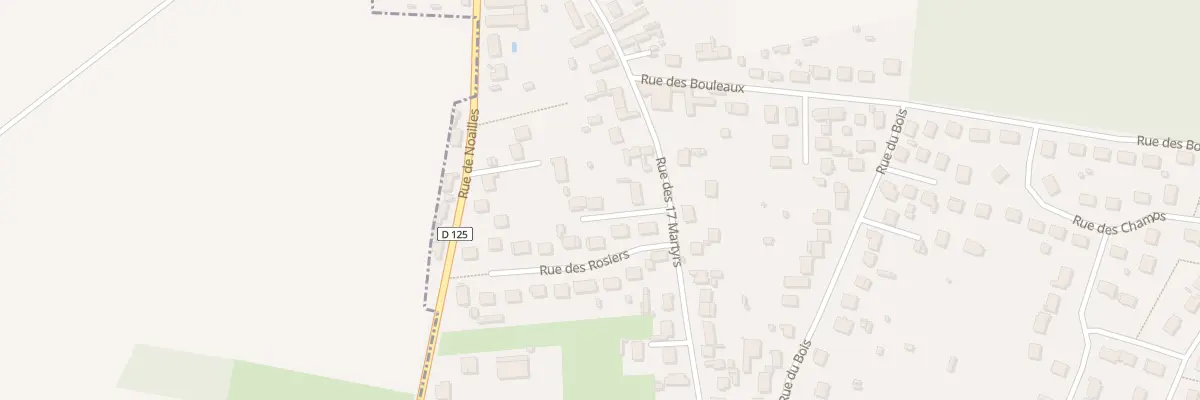 Plan du 97 Rue des 17 Martyrs à Andeville