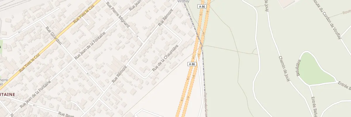 Plan du 32 Rue de la Chaumière à Versailles
