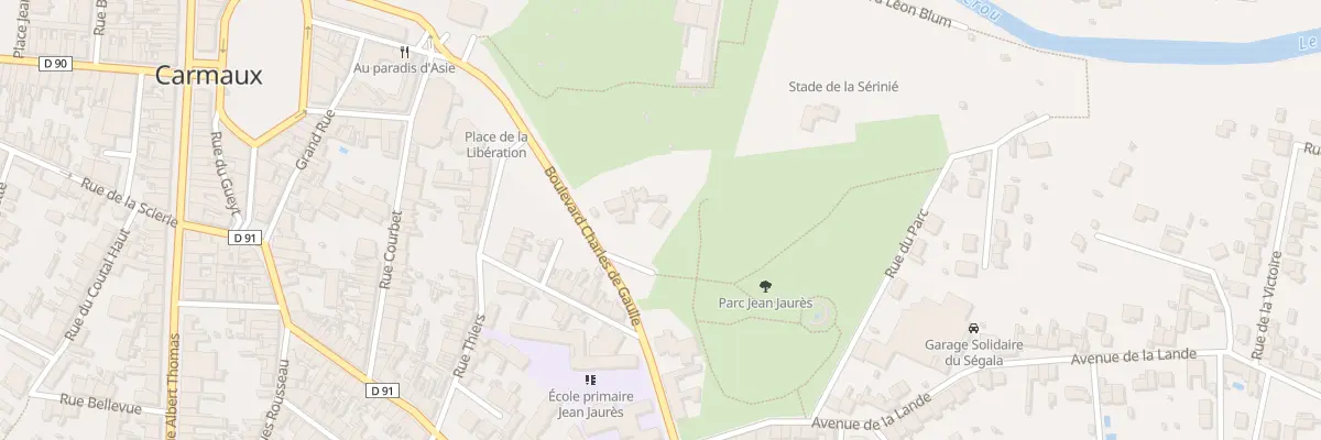 Plan du 7 Bd Charles de Gaulle à Carmaux