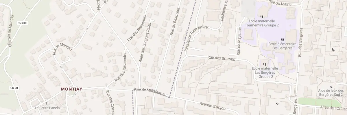 Plan du 14 Rue du Beau Site à Bures-sur-Yvette