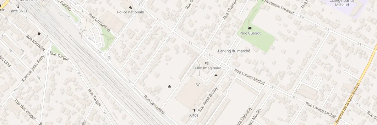 Plan du 72 Rue Louise Michel à Sartrouville