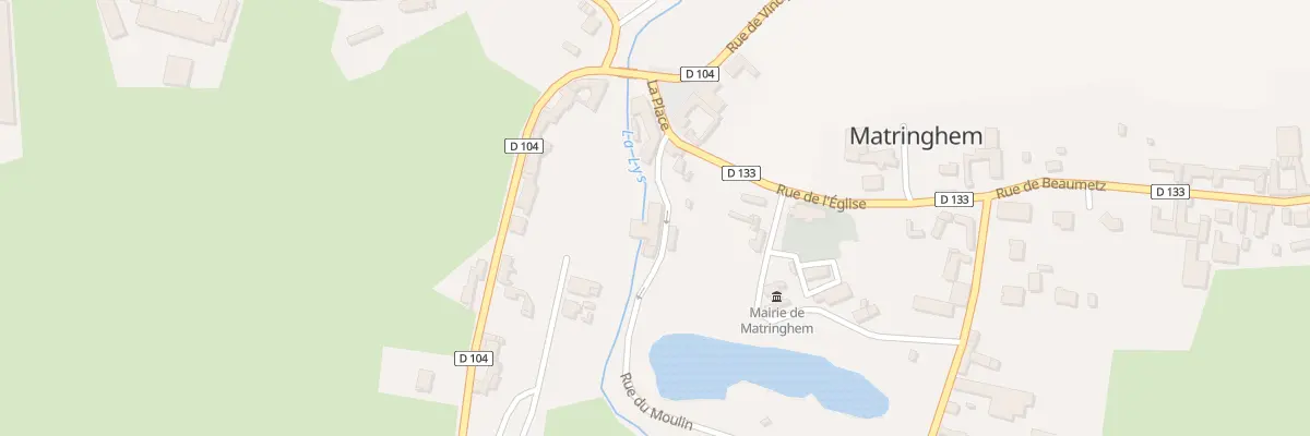 Plan du 2 Rue du Moulin à Matringhem
