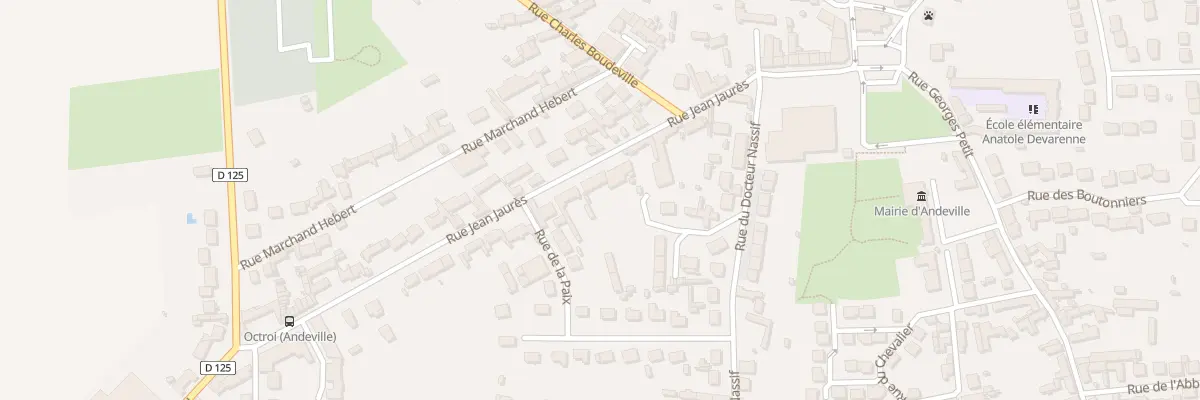 Plan du 15 Rue Jean Jaurés à Andeville