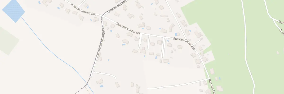 Plan du 843 Rue des Cantaures au Garric
