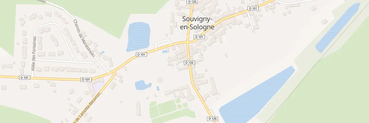 Plan du 12 Rue de l’Etang à Souvigny-en-Sologne