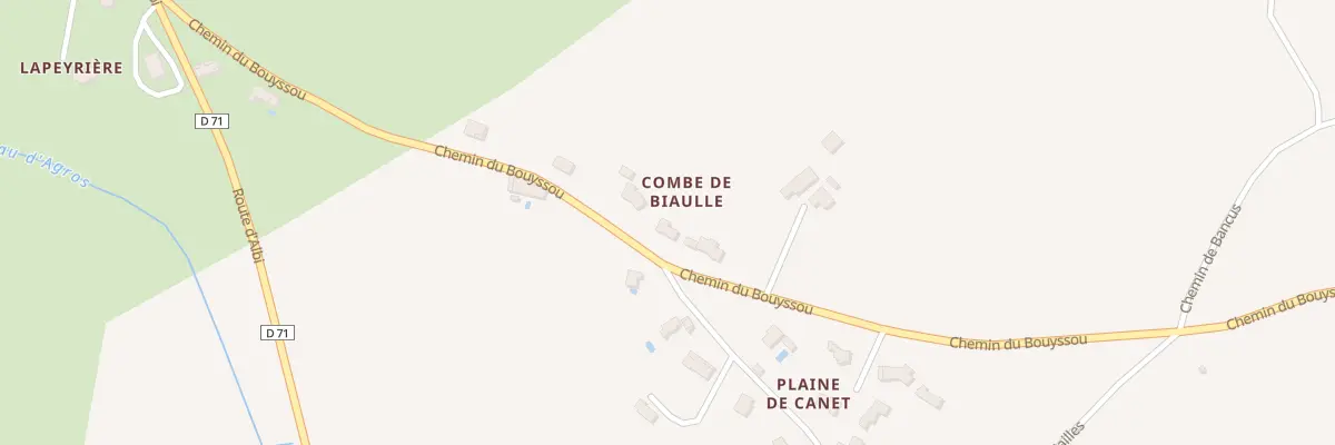 Plan du 5394 Combe de Biaulle à Lamillarié