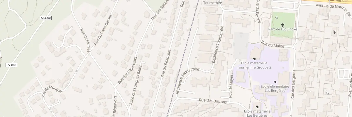 Plan du 28 Rue du Beau Site à Bures-sur-Yvette