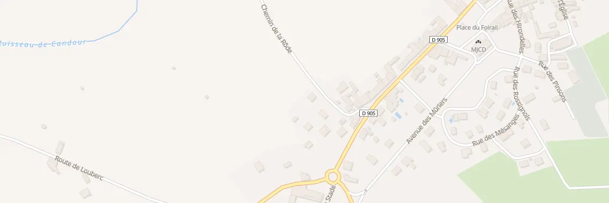 Plan du 6 Che de la Rode à Mirandol-Bourgnounac