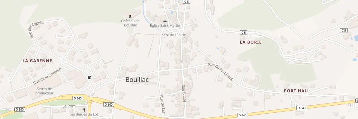 Plan du 5 Rue Haute à Bouillac