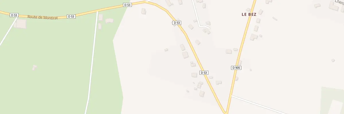 Plan du 231 Rte de Montirat à Mirandol-Bourgnounac