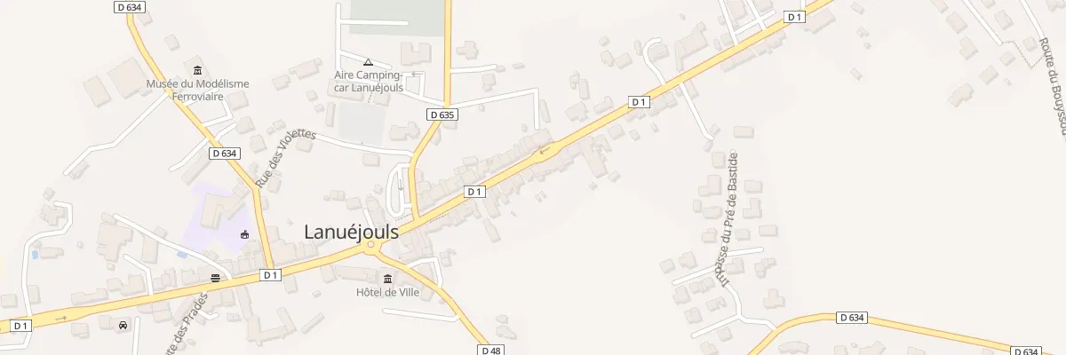 Plan du 54 Av du Rouergue à Lanuéjouls