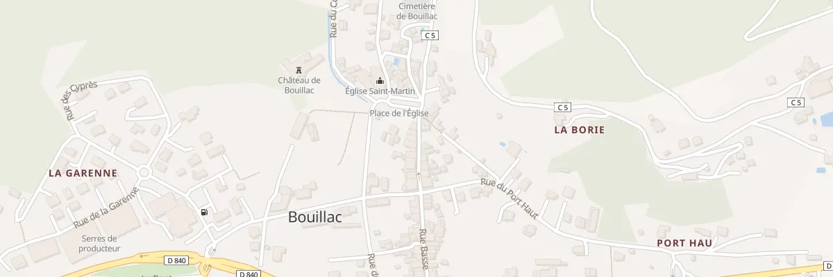 Plan du 15 Rue Haute à Bouillac