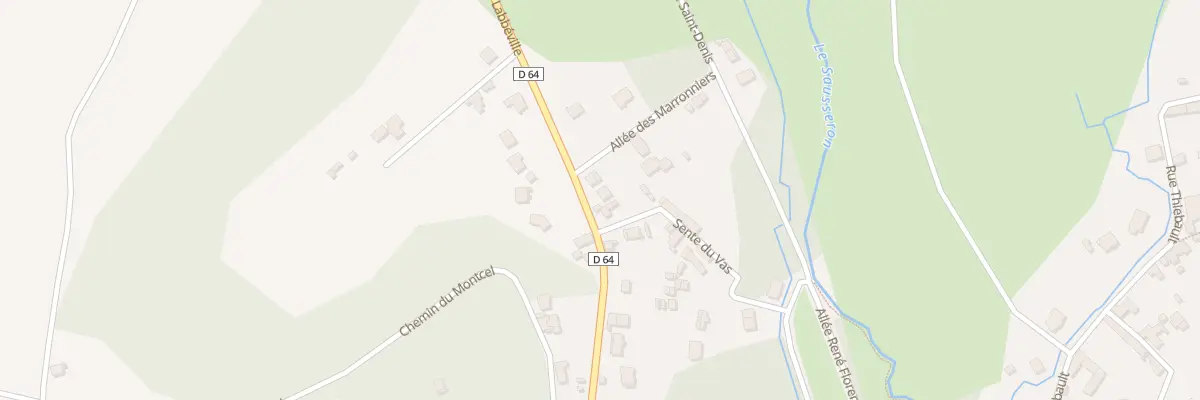 Plan du 64 Rue de Labbeville à Nesles-la-Vallée