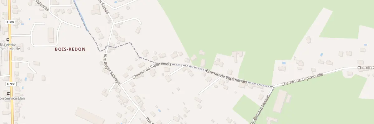 Plan du 61 Che de Capimondis à Carmaux