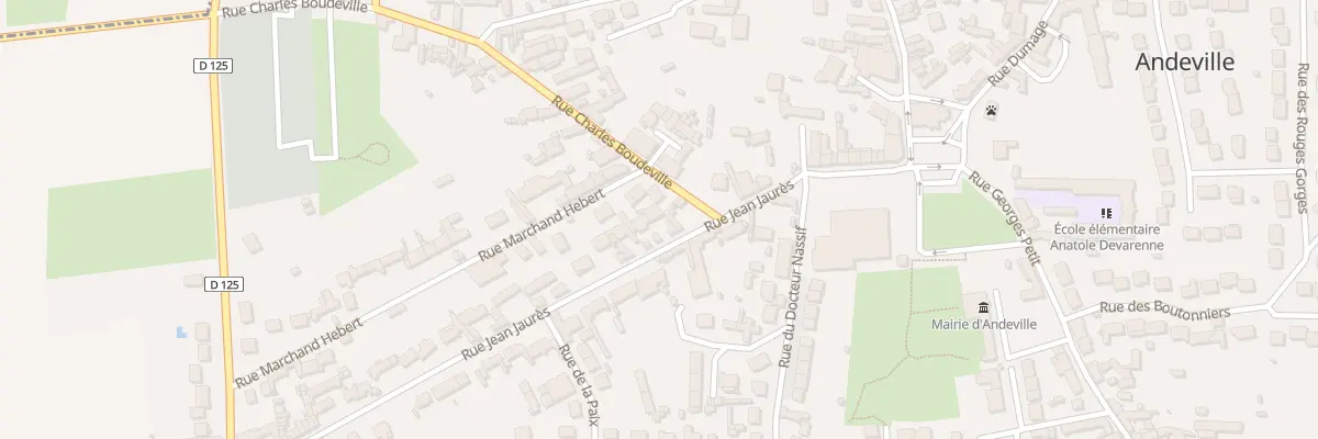 Plan du 24 Rue Jean Jaurés à Andeville