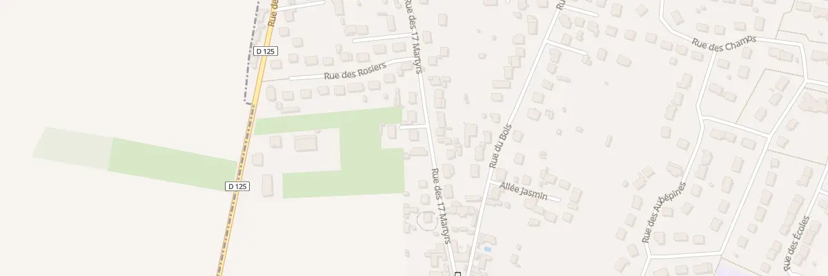 Plan du 83 Rue des 17 Martyrs à Andeville
