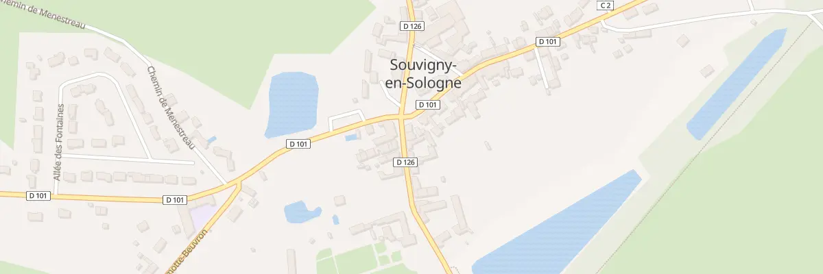Plan du 1 Rue de l’Etang à Souvigny-en-Sologne