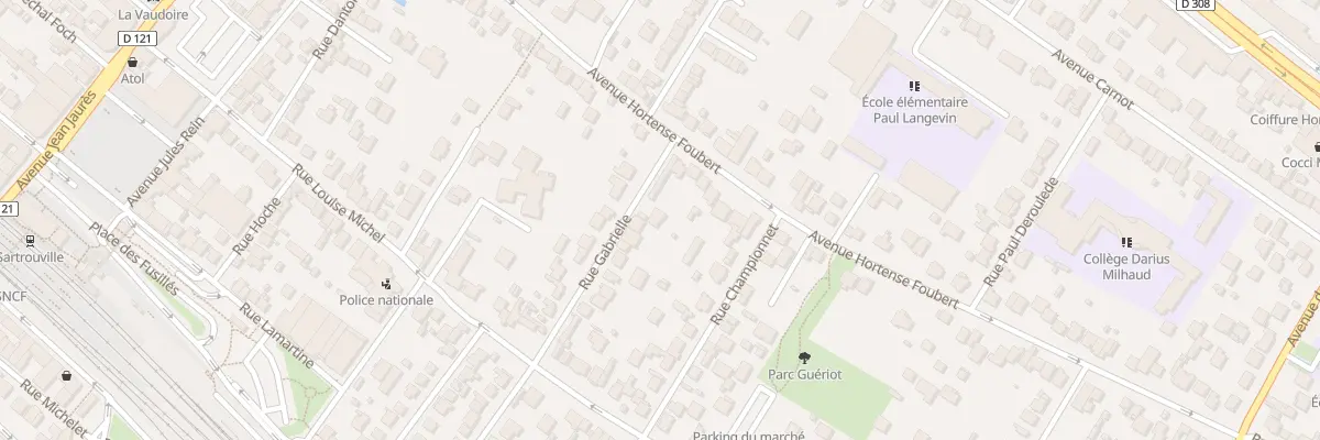 Plan du 5 Rue Gabrielle à Sartrouville