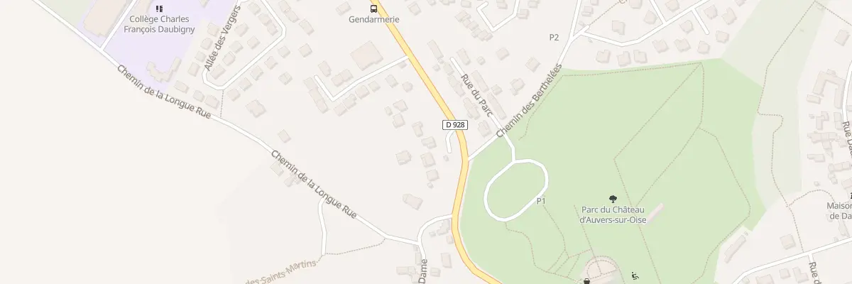 Plan du 13 Rue François Mitterrand à Auvers-sur-Oise