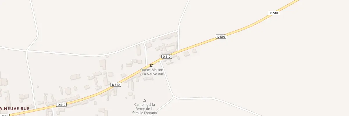 Plan du 2 Vc La Neuve Rue à Oursel-Maison