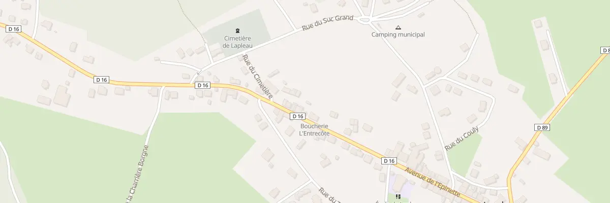 Plan du 5050 Av des Pradelles à Lapleau