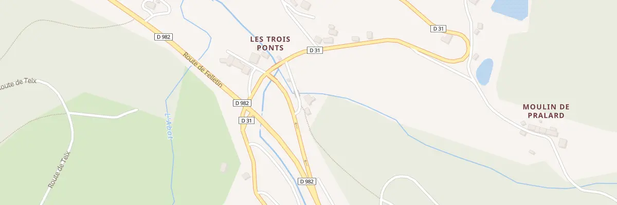 Plan du 6 Les Trois-Ponts à Clairavaux
