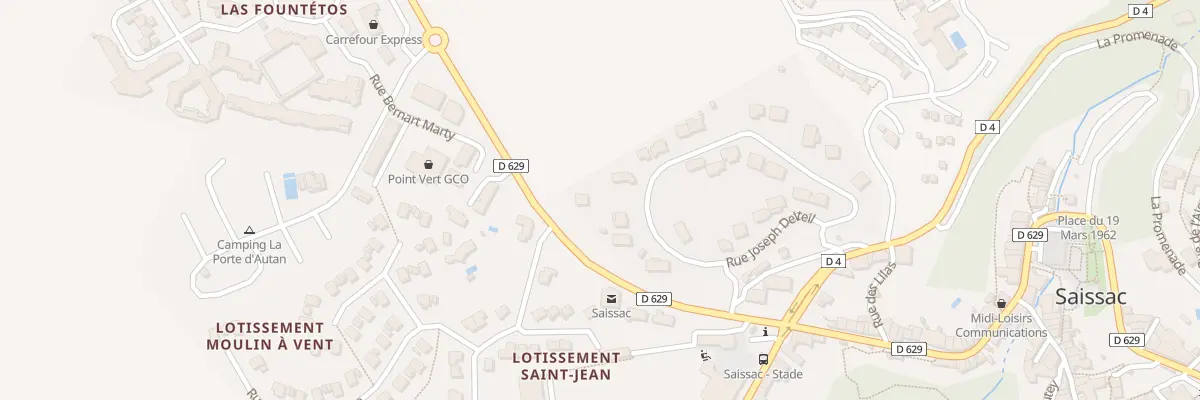 Plan du 5536 Pratmoulis à Saissac