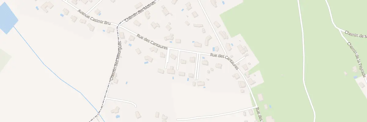 Plan du 9Q Rue des Cantaures au Garric