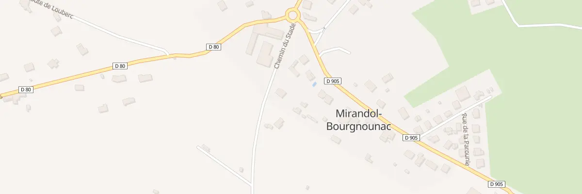 Plan du 4 Che du Stade à Mirandol-Bourgnounac