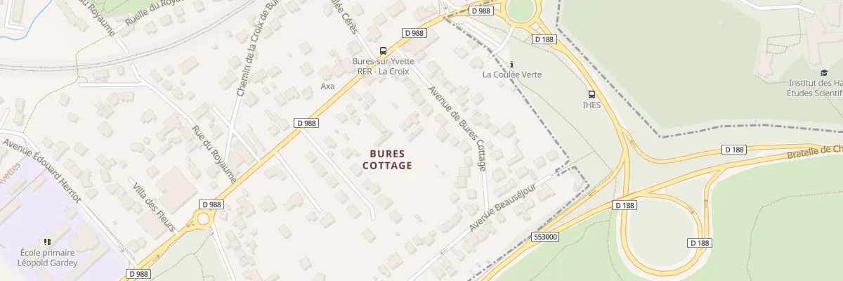 Plan du 16 Av Bures Cottage à Bures-sur-Yvette