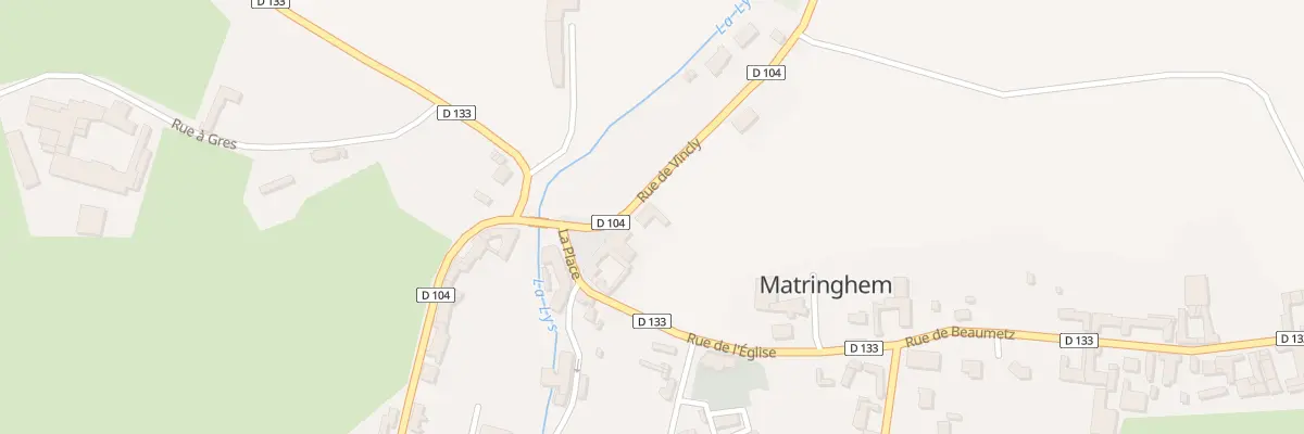 Plan du 2 Rte de Vincly à Matringhem