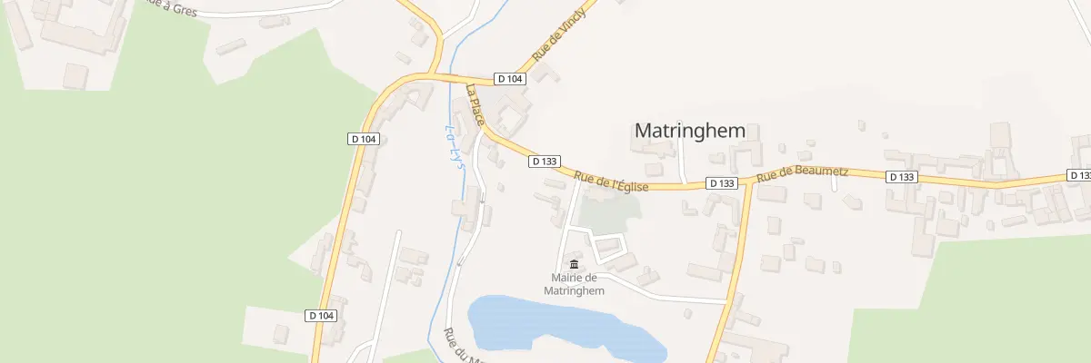 Plan du 2 Rue de la Mairie à Matringhem